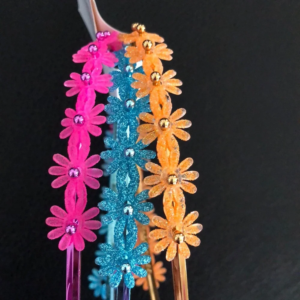 3 Girls‎ Headbands Pink Blue Orange